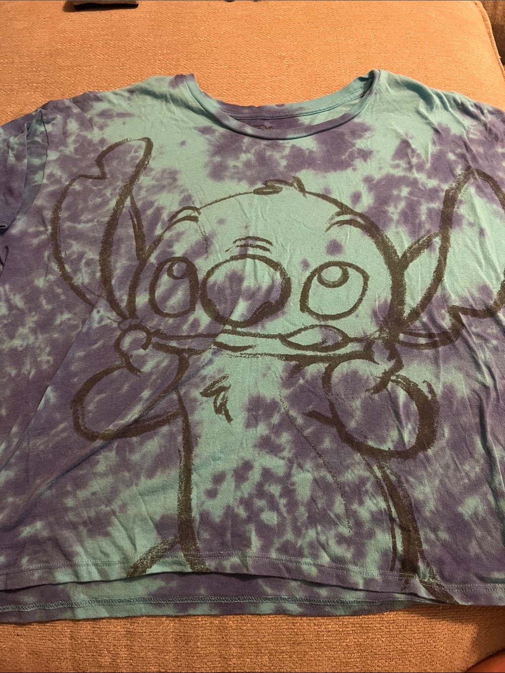 Disney Tie-Dye Stitch Tee - Teal & Purple